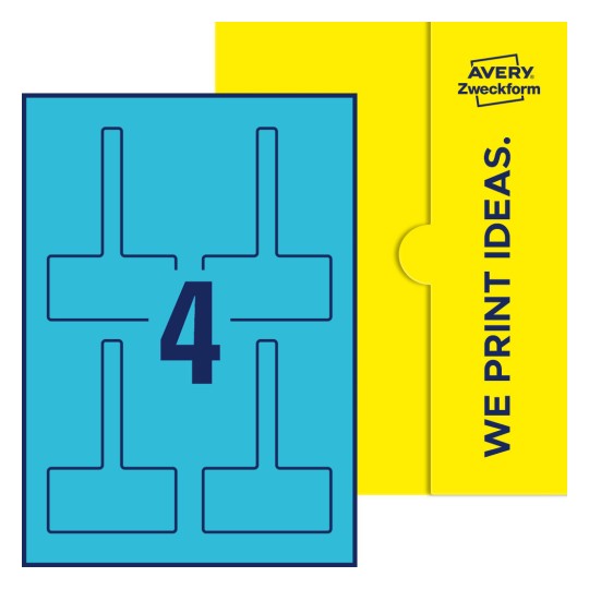 4 st. etiketter per ark. - Fyrkantiga förseglingsetiketter, 80 x 40 mm (12 mm strimmel)