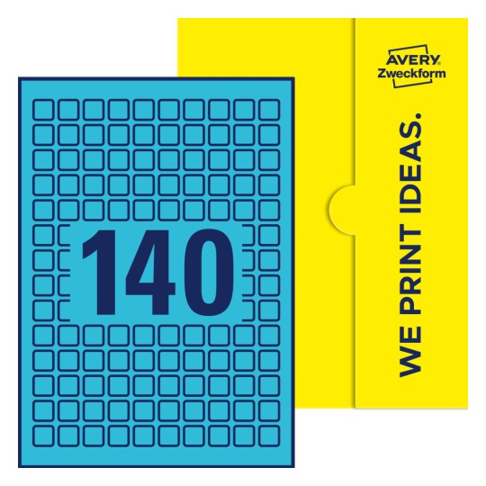 E-PPW-15x15-S - Kvadratiska etiketter, 15 x 15 mm