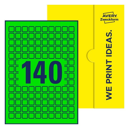 E-PPW-15x15-S - Kvadratiska etiketter, 15 x 15 mm