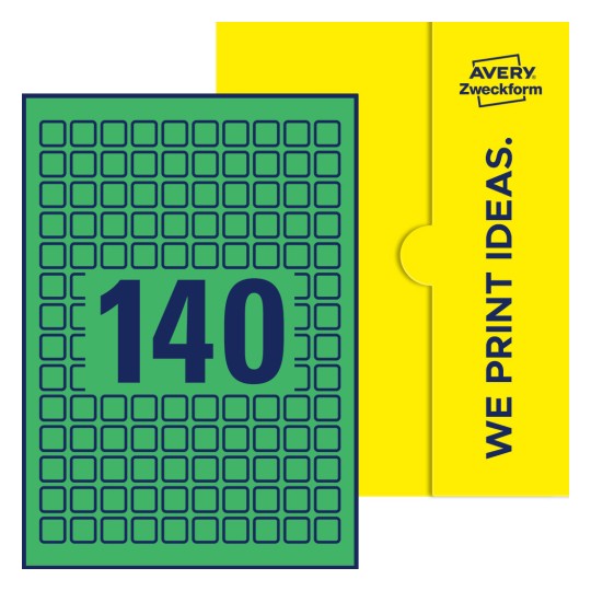 E-PPW-15x15-S - Kvadratiska etiketter, 15 x 15 mm