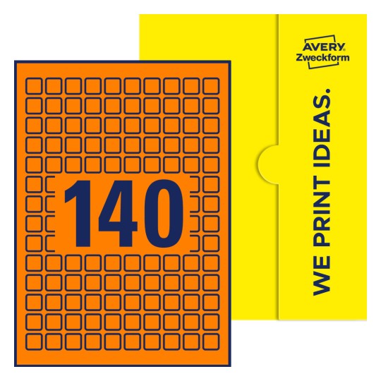 E-PPW-15x15-S - Kvadratiska etiketter, 15 x 15 mm