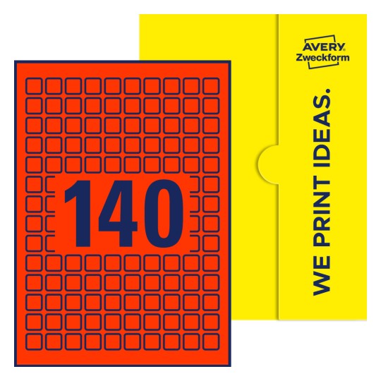 E-PPW-15x15-S - Kvadratiska etiketter, 15 x 15 mm