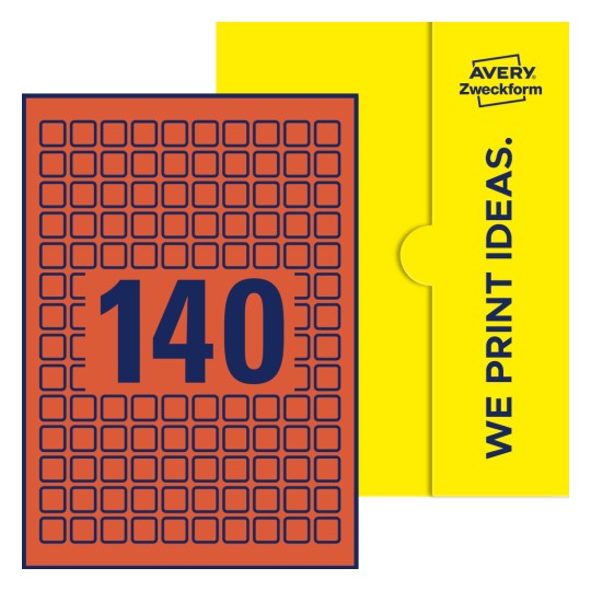 E-PPW-15x15-S - Kvadratiska etiketter, 15 x 15 mm