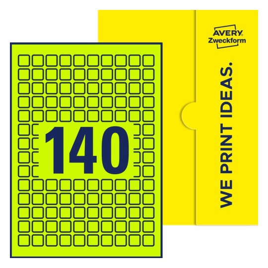 E-PPW-15x15-S - Kvadratiska etiketter, 15 x 15 mm