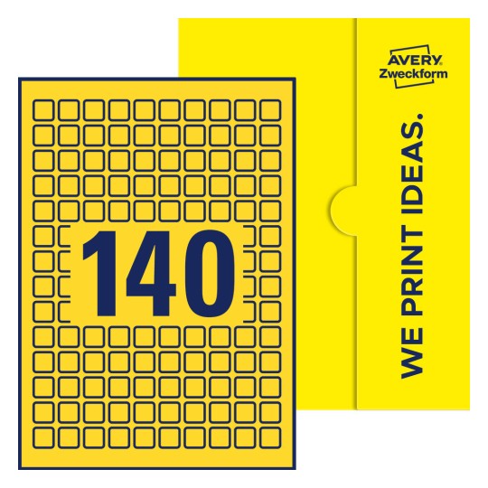 E-PPW-15x15-S - Kvadratiska etiketter, 15 x 15 mm