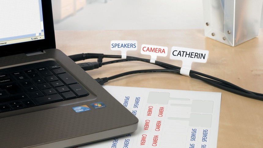 Avery Etiketter för ledningar och kablar – Märk kablar och ledningar för enkel identifiering