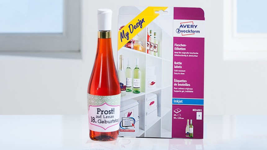 Avery Flasketiketter – Skriv ut din egen unika flasketiketter