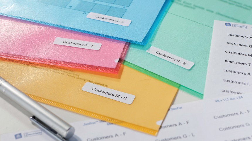 Averys Små organiseringsetiketter – Minietiketter för organisering