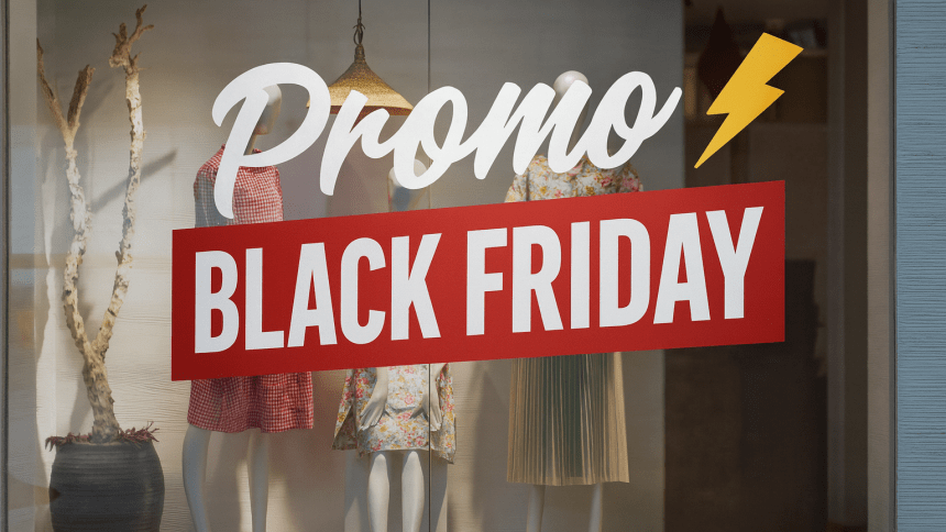 Black Friday – erbjudanden i skyltfönstret