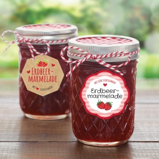 Avery etiketter för marmelad och sylt