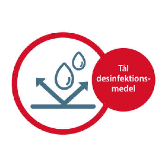 Länk till antimikrobiella etiketter, hållbara och motståndskraftiga