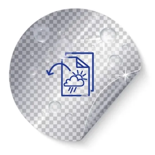 Avery Glansig avtagbar film, transparent (laser)
