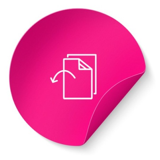 Avery etikettshop Papper neonrosa avtagbar