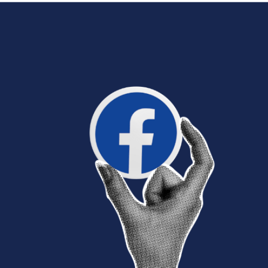 Dela din etikett-historia på Facebook
