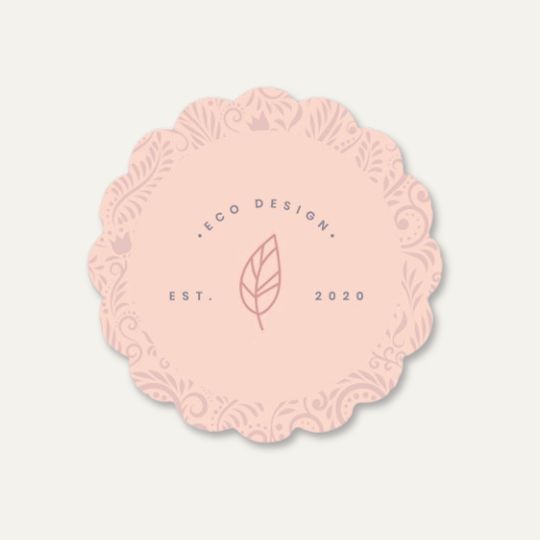 Länk till Avery PrintService med blomformade etiketter