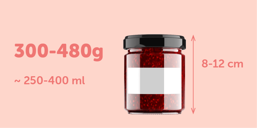 Avery Marmeladetikett – 80 x 45 mm fyrkantig etikett