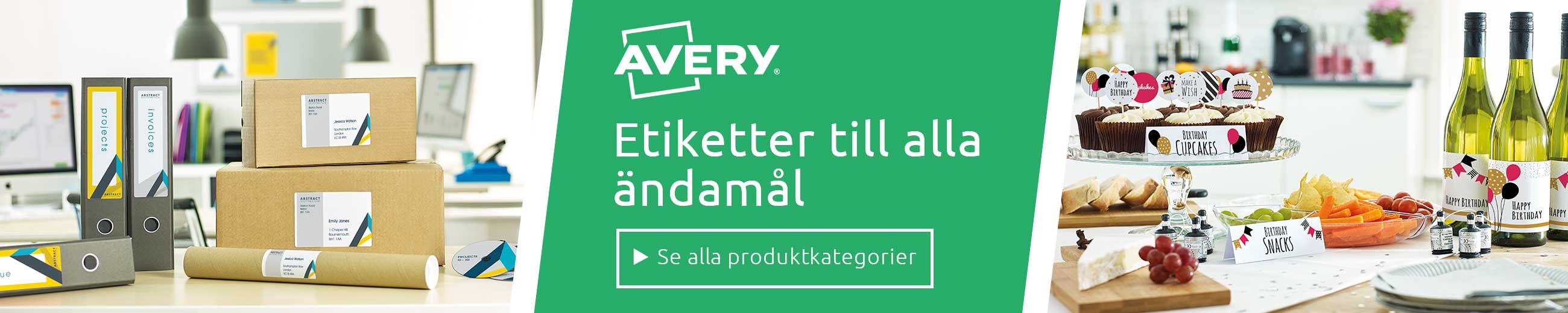 Avery Etiketter till alla ändamål