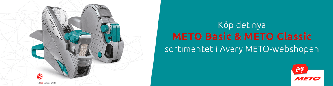 Köp det nya METO Basic & METO Classic sortimentet i Avery METO-webshopen