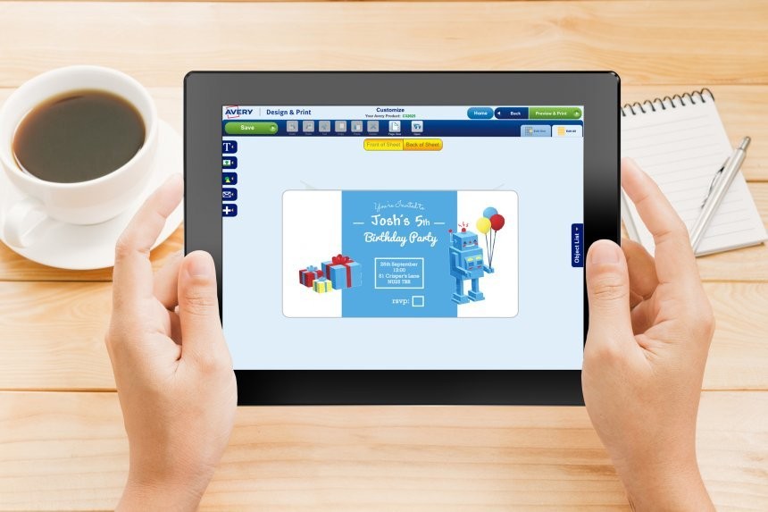 Avery Design & Print Tablet App