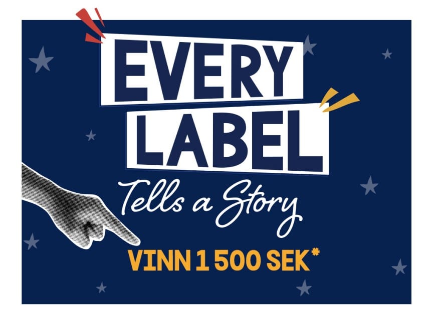 Every Label TElls a Story - Vinn 1 500 SEK