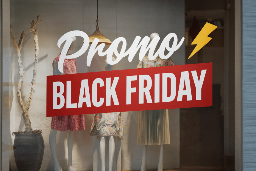 Black Friday – erbjudanden i skyltfönstret