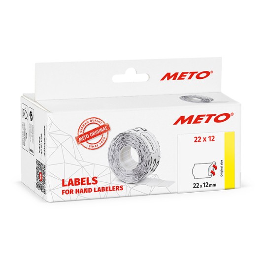 METO Vita permanenta prisetiketter