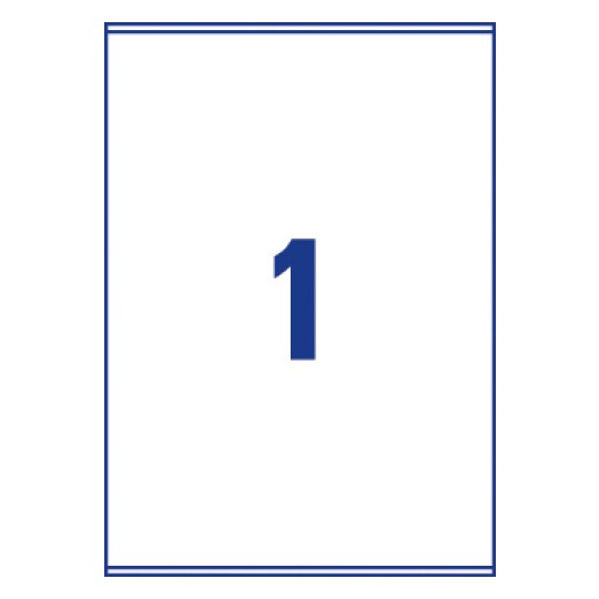 1 st. etiketter per ark.