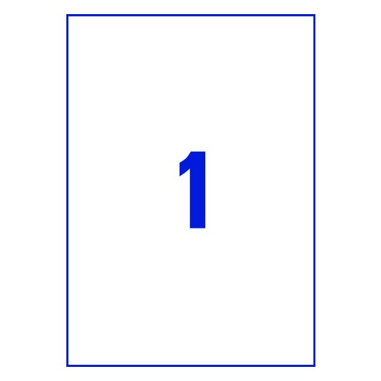 1 st. etiketter per ark.