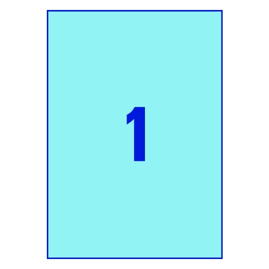 1 st. etiketter per ark.