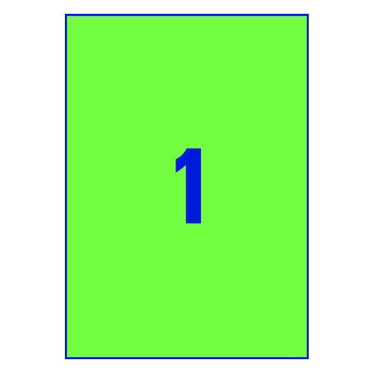 1 st. etiketter per ark.