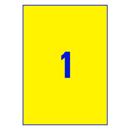 1 st. etiketter per ark.