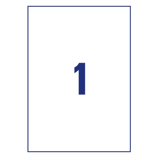 1 st. etiketter per ark.