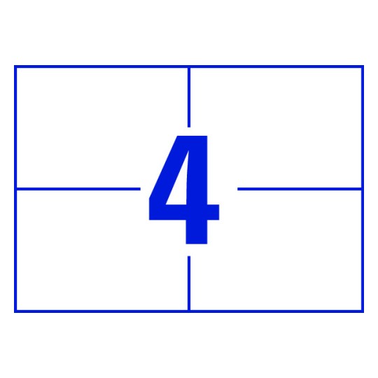 4 st. etiketter per ark.
