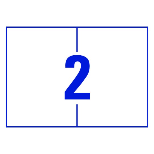 2 st. etiketter per ark.