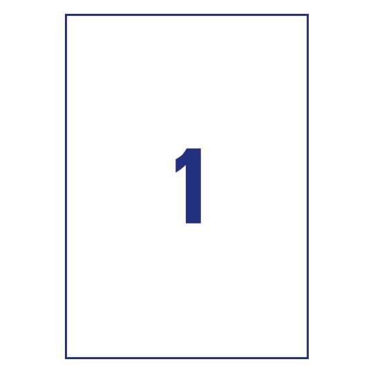 1 st. etiketter per ark.