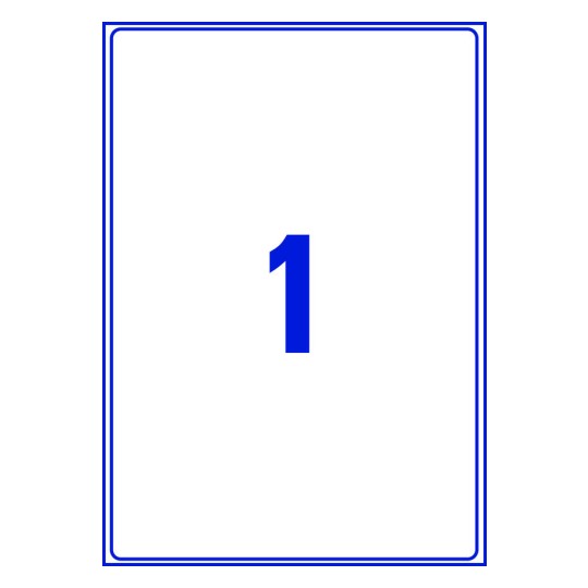 1 st. etiketter per ark.