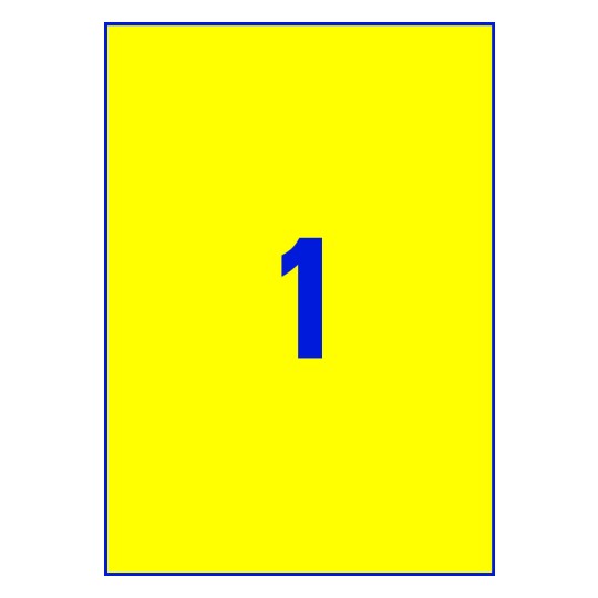 1 st. etiketter per ark.