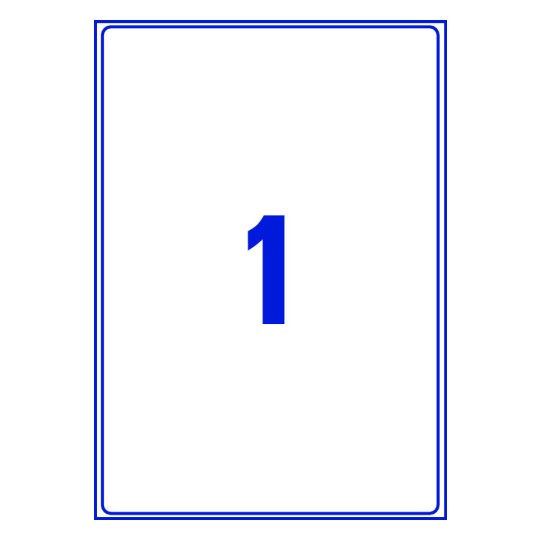 1 st. etiketter per ark.