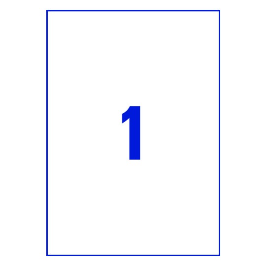 1 st. etiketter per ark.