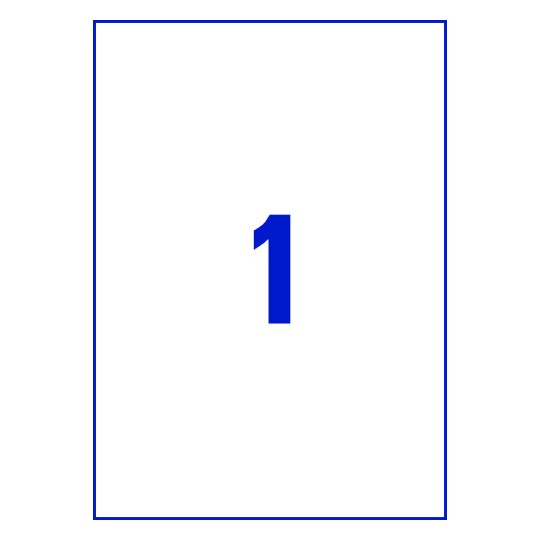 1 st. etiketter per ark.