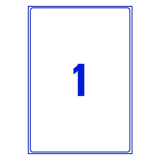 1 st. etiketter per ark.