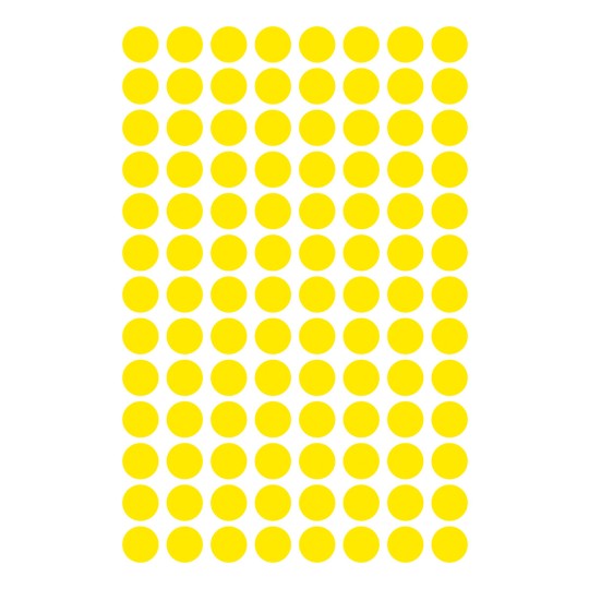 Enkelblad illustration, Artikel: 3013, Markörpunkter, Format: ⌀ 8 mm, 104 markörpunkter/blad.