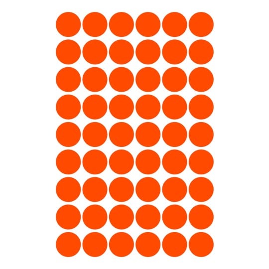 Enkelark, Artikel: 3147, markeringspunkter, format: ⌀ 12 mm, 54 markeringspunkter/ark?
