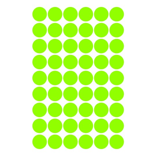 Enkelblad, Artikel: 3149, Markörpunkter, Format: ⌀ 12 mm, 54 markörpunkter/blad.
