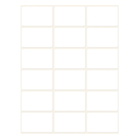 Bild enkelblad, artikel: 3325, multifunktionsetiketter, format: 38 x 24 mm, 18 etiketter/blad