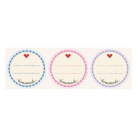 Enkelt etikett, artikel: 4380, rulletiketter, format: ⌀ 38 mm, 600 etiketter/rulle