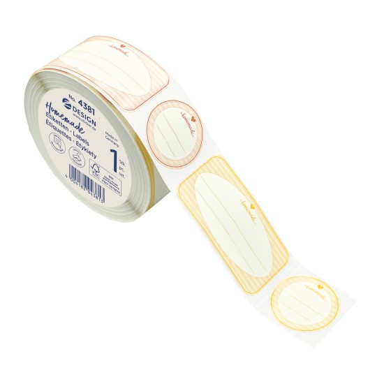 Förpackningsbild: Z-Design Avtagbara klistermärken (flyttbara), Artikel: 4381, Format: ⌀ 38 mm, Innehåll: 600 etiketter / 1 rulle, 600 etiketter/rulle?