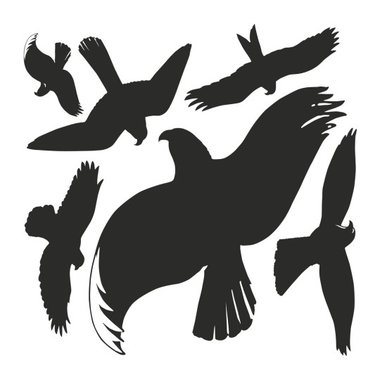 Bild enkelark, artikel: 4485, varningsfågelklistermärken, format: 280 x 285 mm, 6 klistermärken/ark.