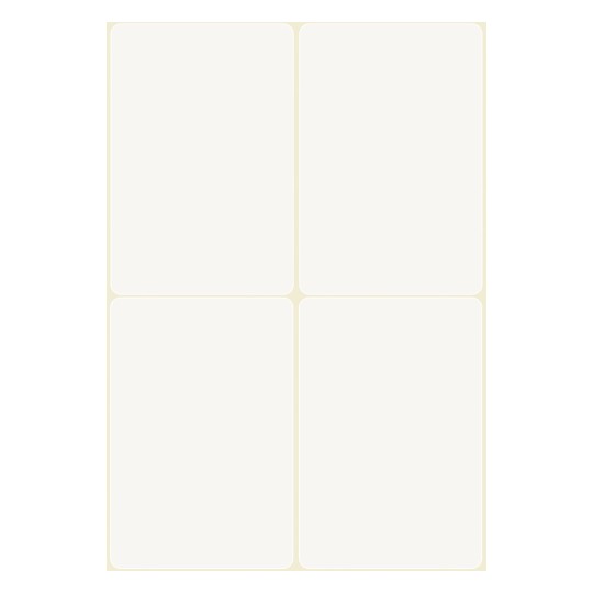 Stansritning enkelark A4, Artikel: 51065, Namnetiketter, Format: 80 x 54 mm