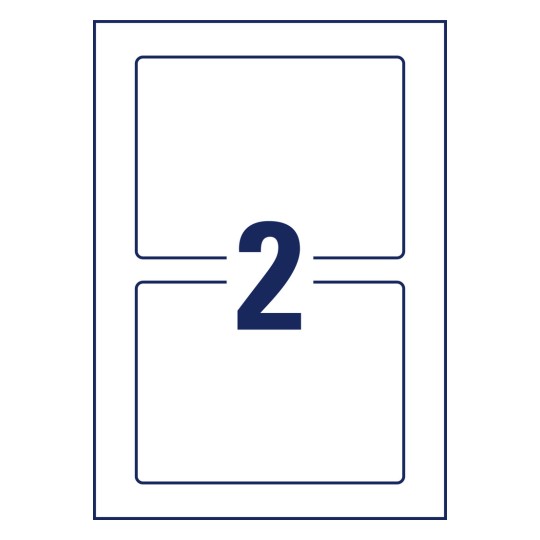 Stansritning Enkelark A4, Artikel: 8002-5, Bärare-etiketter, Format: 160 x 120 mm, 2 etiketter/ark?